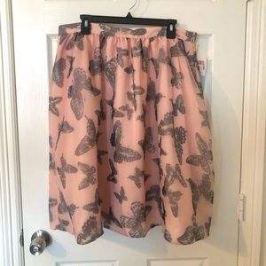 Butterfly Kiss Skirt-Hazy Petal